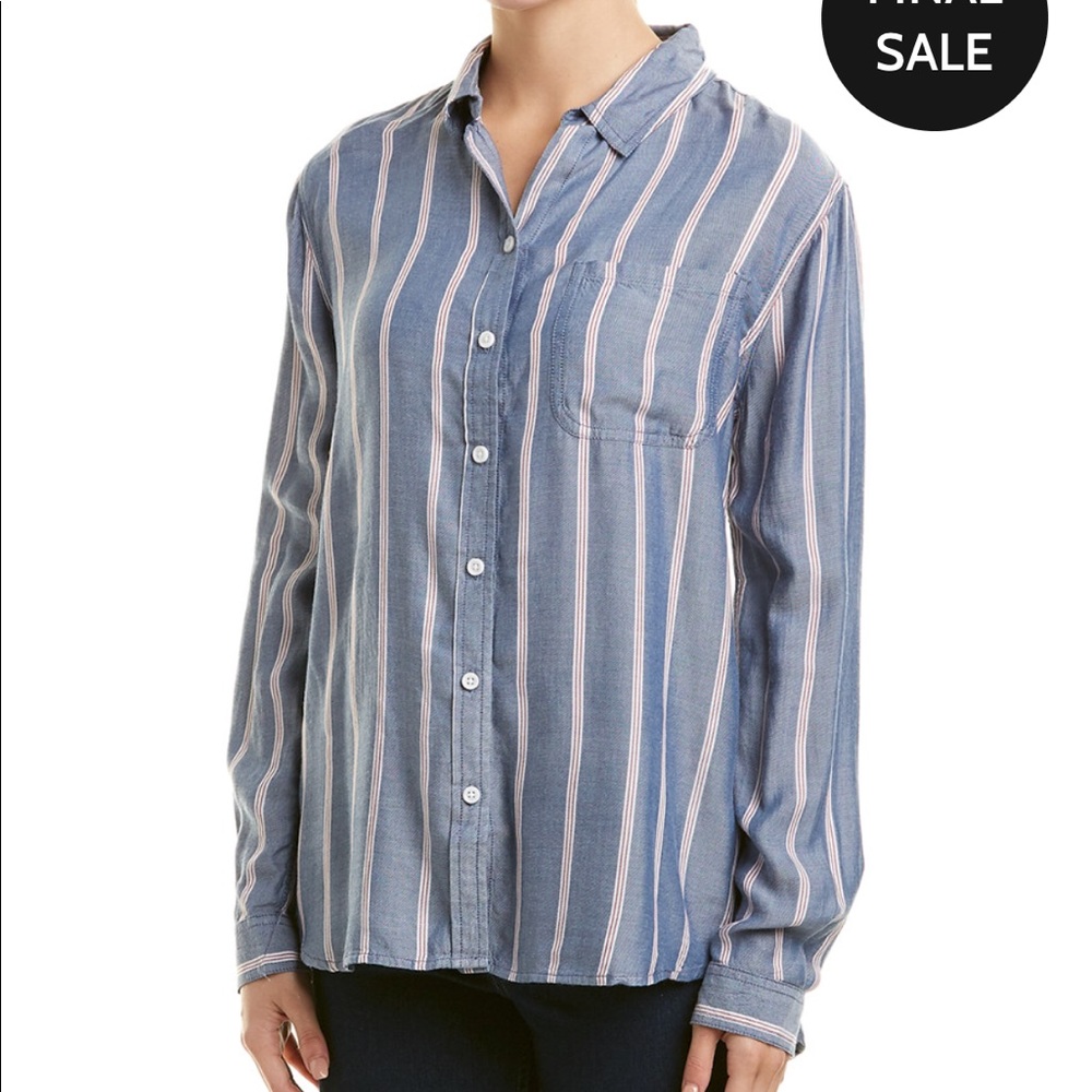 beachlunchlounge button front top